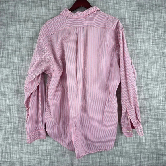 Polo Ralph Lauren Mens Size 17 Classic Fit Long Sleeve Button Down Shirt 1943 - Picture 7 of 8